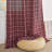 Rustic Grid Pattern Linen Light Filtering Plaid Curtains for Living Room Dining Room, Farmhouse Rod Pocket Back Tab Semi Sheer Window Curtains, 1 Pair-328923825-329966681