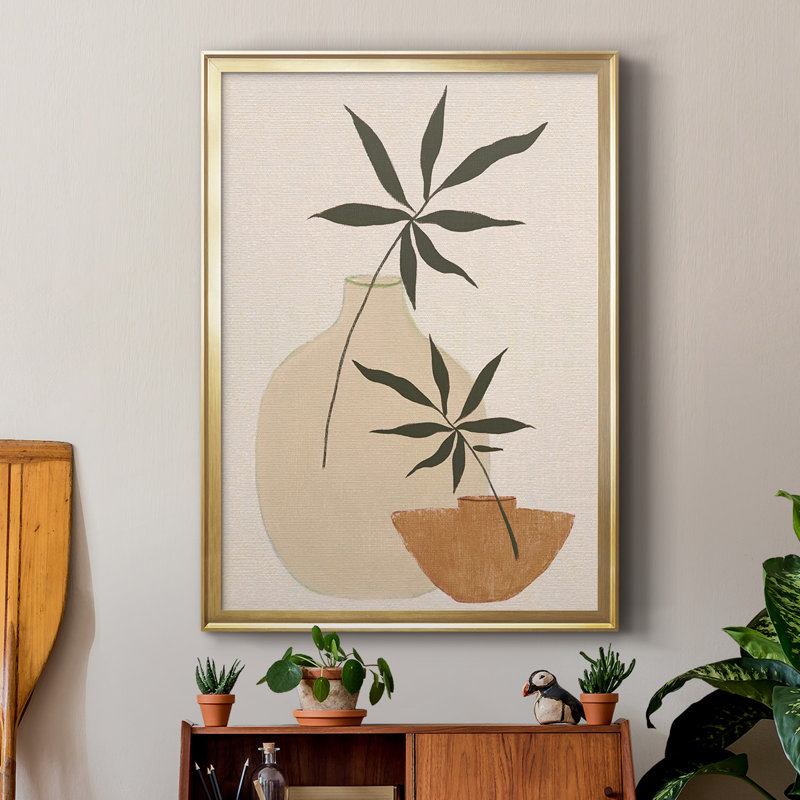«Santa Fe Still Life I», reproduction de qualité supérieure - prête à être accrochée, H 36,5 po x l 26,5 po x P 1 po, Or