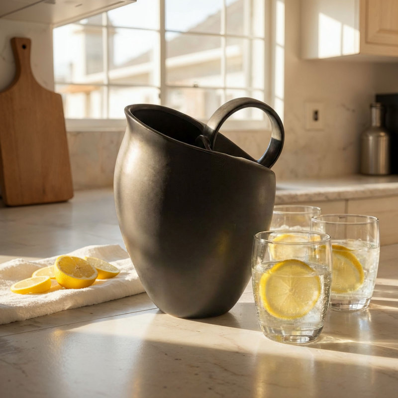 Crownhill 82oz. Pitcher, Matte Black
