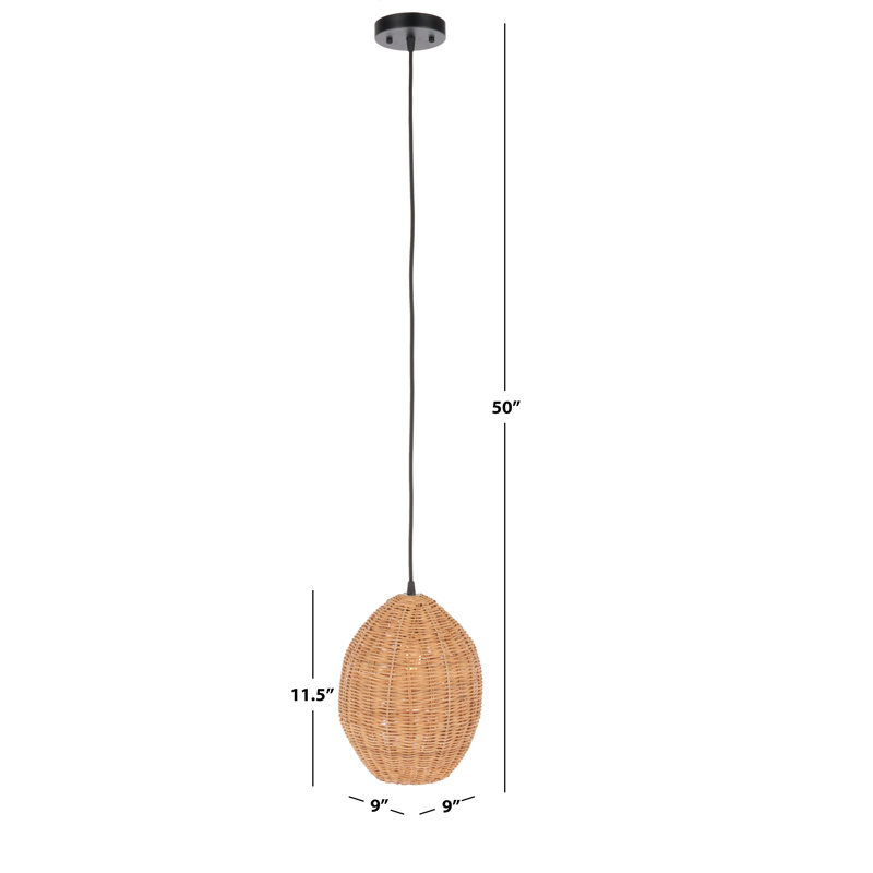 Hennings 1 - Light Brown Shaded Pendant