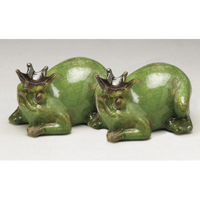 Ceramic Frog Prince Figurine