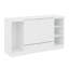 Lit escamotable en bois de conception compacte avec tablettes de chevet et garde-robe
