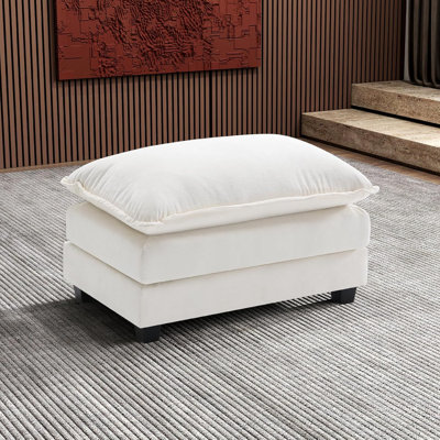 George Chenille Rectangle Ottoman