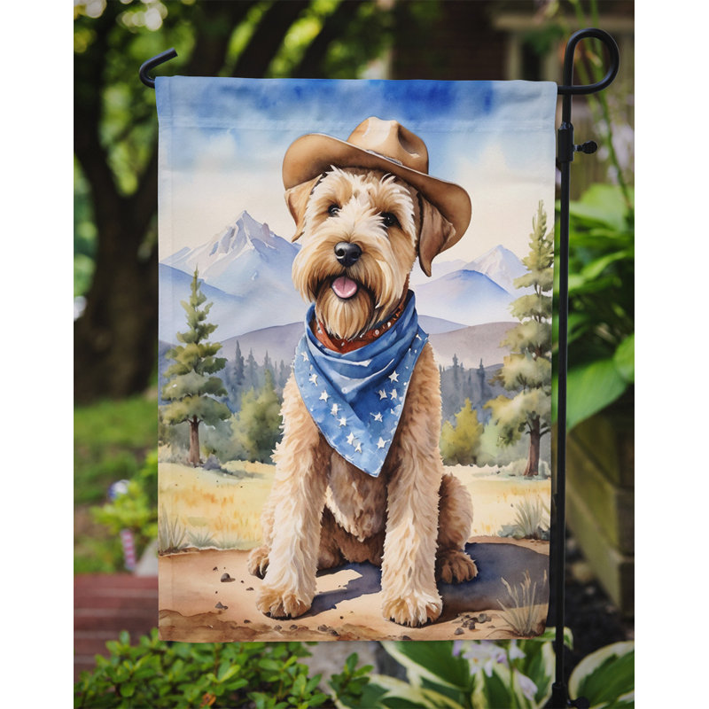 Drapeau Cowboy Welcome Garden, Terrier irlandais