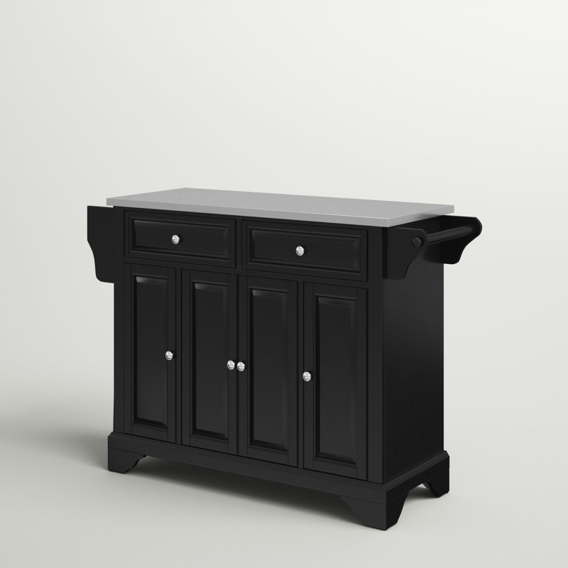 Haslingden Kitchen Island, Black