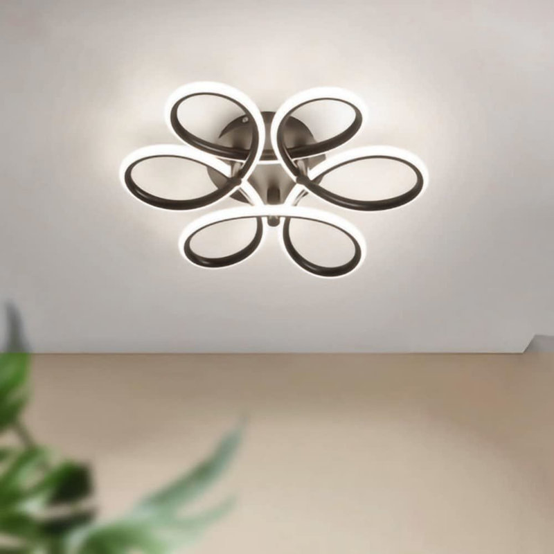 Semi Flush Mount, Black