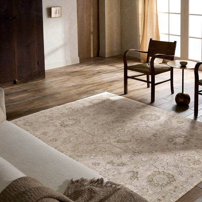 Tapis oriental brun clair Vekhea, Rectangle 8 pi 6 po x 11 pi 6 po