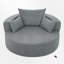 Fauteuil d'appoint pivotant surdimensionné-668936302-646453266