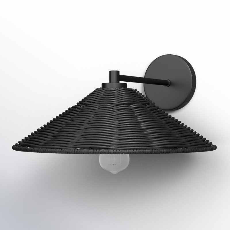 Lilliana Armed Sconce in Matte Black