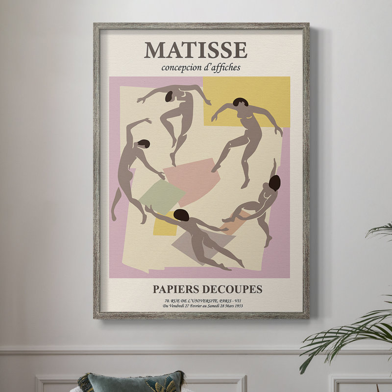 Matisse Cxxxi, reproduction d'art encadrée - bois massif, H 30 po x l 24 po