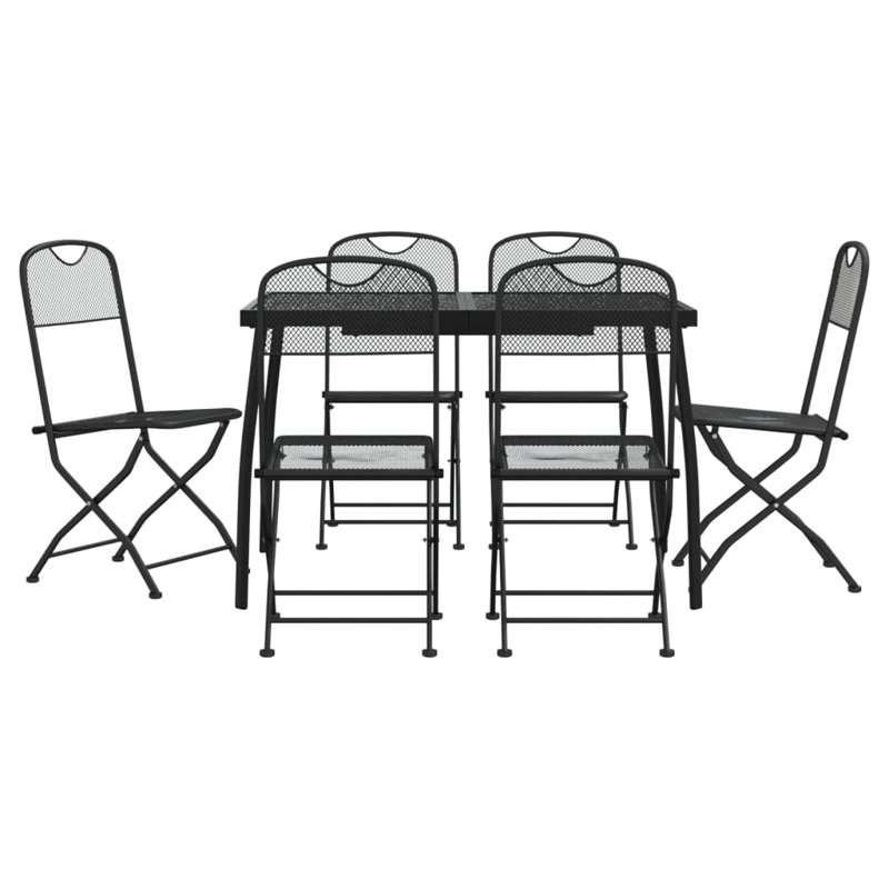 Britteney 6 - Person Patio Dining Set with Rectangular Table, 72cm H x 80cm W x 110cm L
