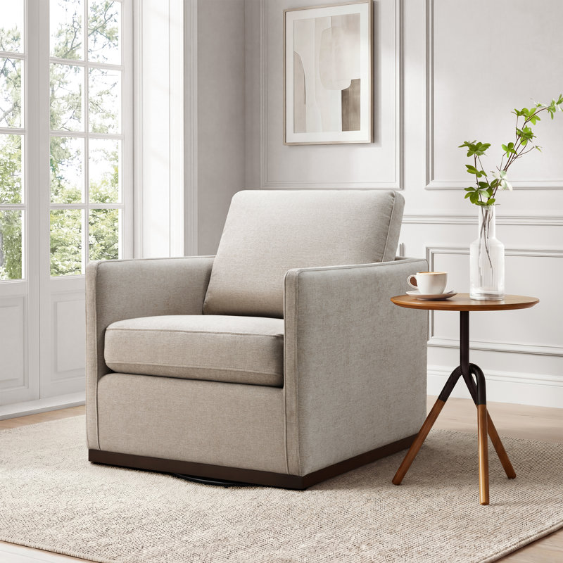Fauteuil pivotant large Assiatou, Kaki