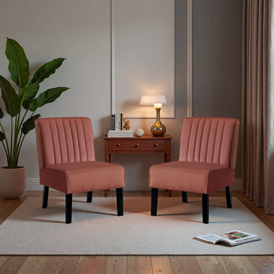 Environmental-Friendly Materials/simple And Elegant Design/easy To Maintain Mid Century Modern Accent Chairs Set of 2 with Minimalist Design, Elegant