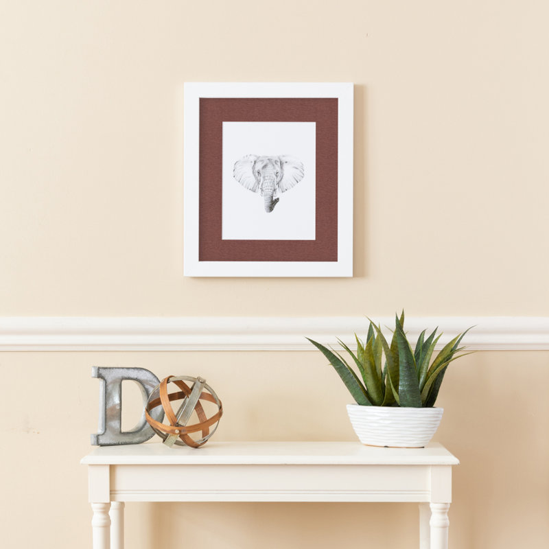 ArtToFrames White Matte Picture Frame with Mat