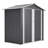 6 X 4 Ft Metal Outdoor Storage Shed, Gray, Waterproof Garden Tool Shed For Lawn, Reinforced Galvanized - Steel Frame, Sloped Roof, Features Gray With Lockable Door, House Backyard, Stress Assembly