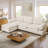 Oversized modern comfy comfy sofa with Ottoman-867979012