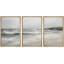 «Beach Waves Ocean Horizon Nature Fine Landscape Rustic Country / Farmhouse on Canvas», reproduction de 3 pièces-94434421-94434419
