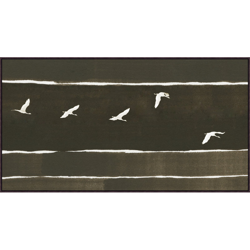 «Flock Together 3» par Thom Filicia Home - peinture sur toile à cadre flottant