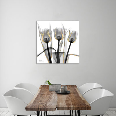 " Gold Embellished Tulips 4 " by Albert Koetsier