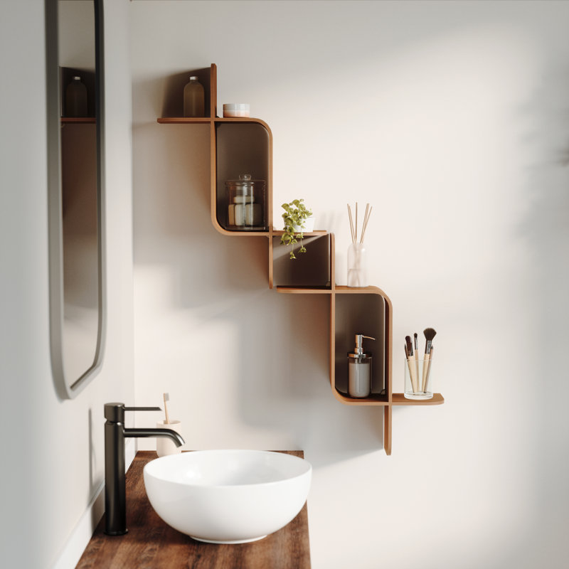 Umbra Montage Wall Shelf, Brown