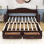 Lit de jour simple en bois avec lit gigogne et 2 tiroirs de rangement Alleson-814409458