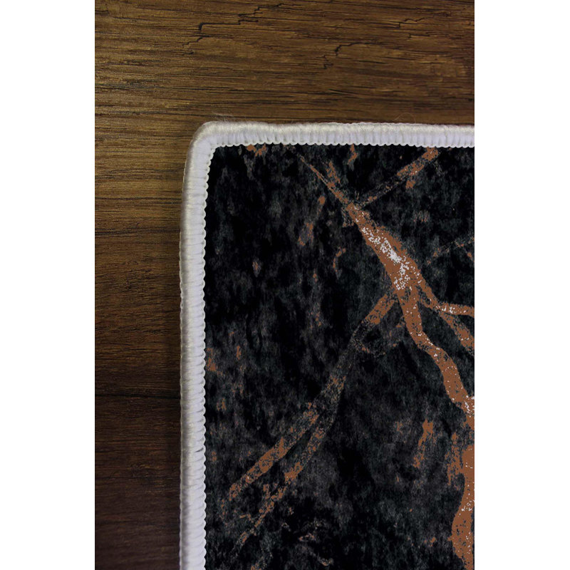 Tapis d'entrée de qualité supérieure, impression numérique 3D, 3,3 x 4,9 pi | 100% polyester, 650 g / m² | Antibactérien, dessous en PVC antidérapant, hauteur des poils: 0,3 po | Lavable à la machine, durable et élégant pour tout décor