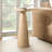 Oxner 24"Tall Modern Round End Table with Genuine Marble Top and Oak-507910441