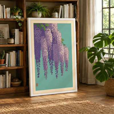 Cascading Wisteria Botanical - Wrapped Canvas