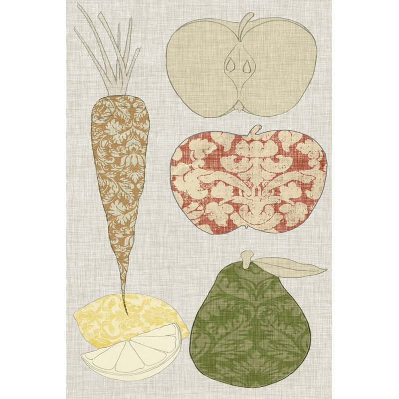 Contour des fruits et légumes VII, H 12 po x l 8 po