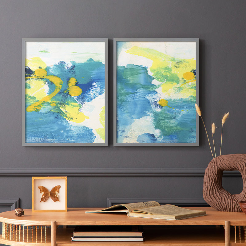 «Early Dream I», reproduction encadrée de qualité supérieure - prête à être accrochée - aucun clou requis - aucun clou requis