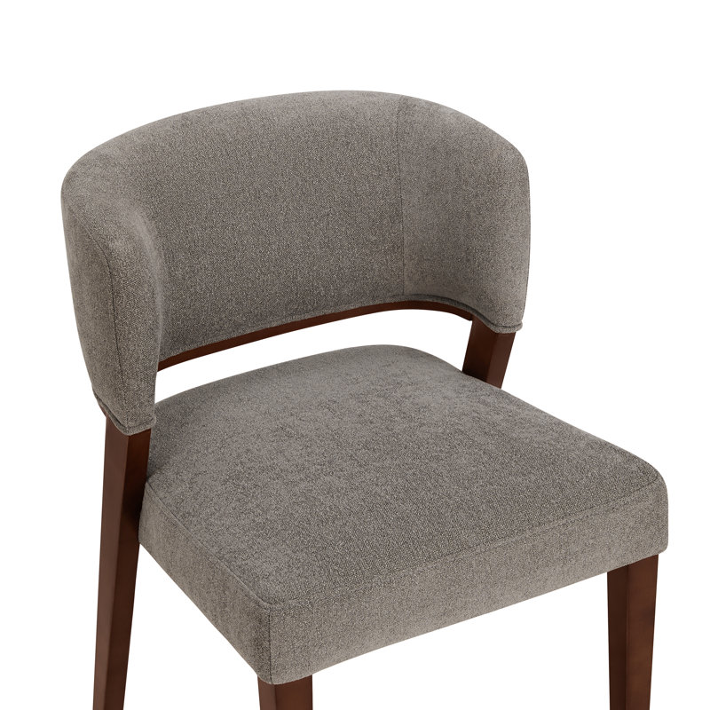 Chaise de salle à manger rembourrée (ensemble de 2), Chenille brun
