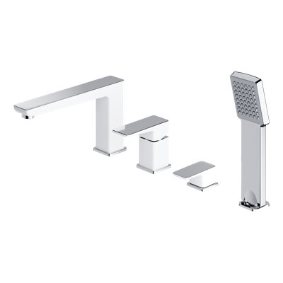 Elvin 1 Handle Deck Bath Shower Mixer Bath Filler with Diverter