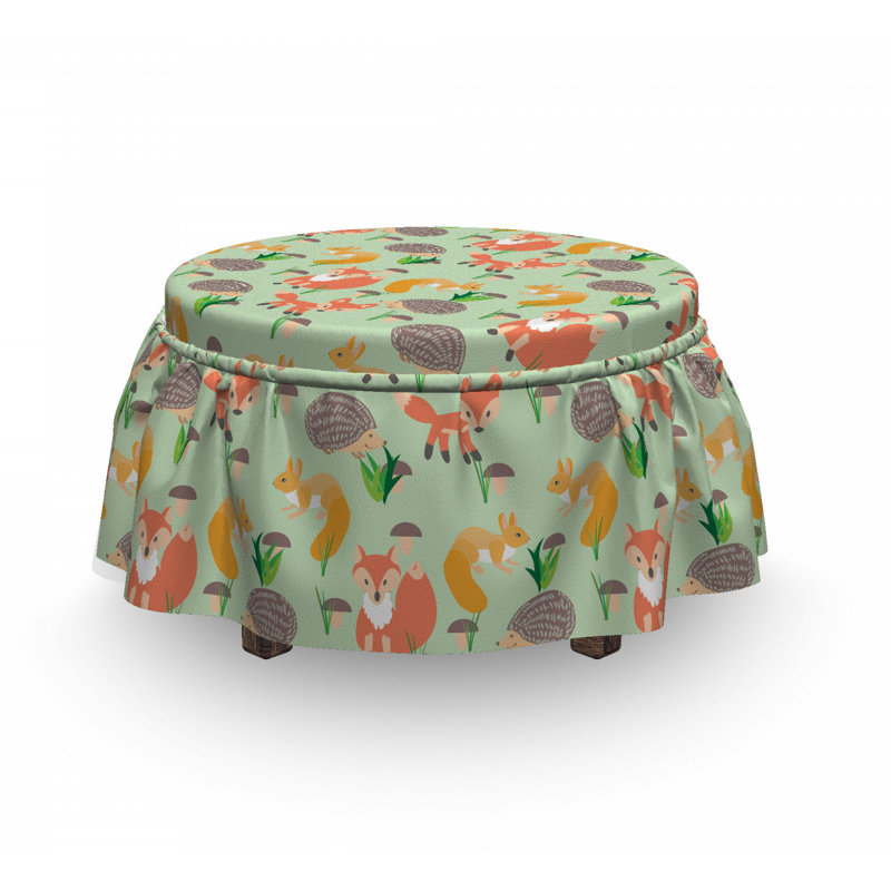 Housse pour repose-pieds de faune sauvage happy