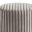 Tabouret Zelda avec base en acier doré et tissu cannelé gris-130968790