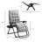 Zero Gravity Chair, Folding Reclining Lounge Chair with Padded Cushion, Side Tray for Indoor and Outdoor, Supports up to 264lbs, Gray-1100197082