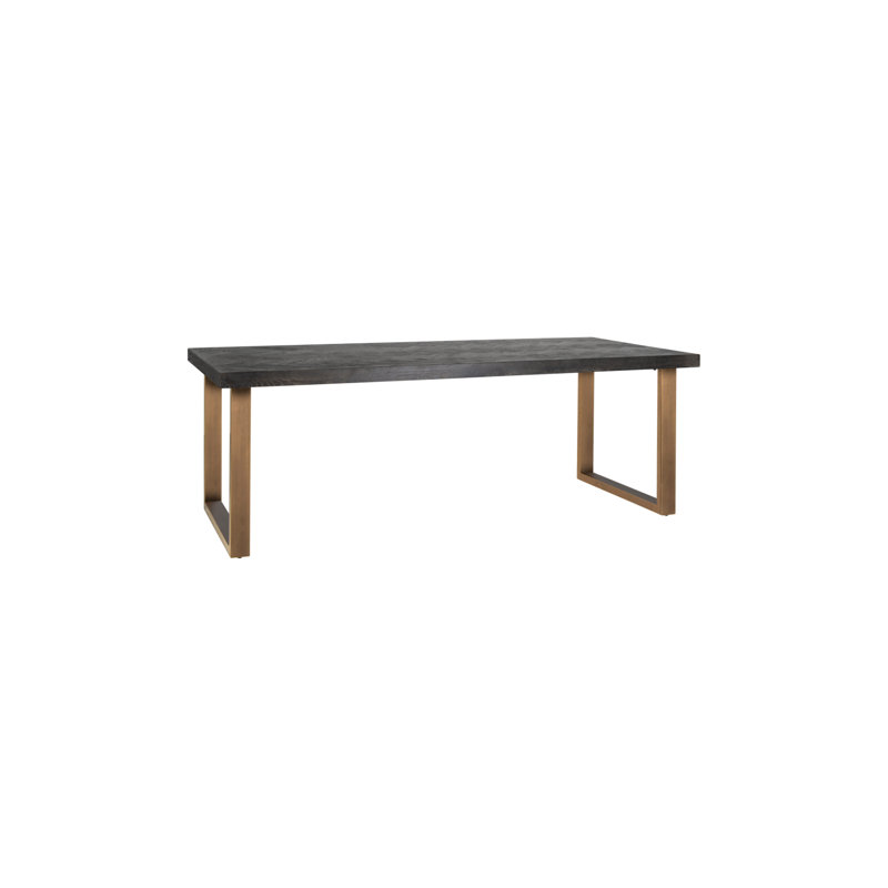 Table de salle à manger Blackbone, Or, Table standard (hauteur de 30 po), L 30 po x L 87 po
