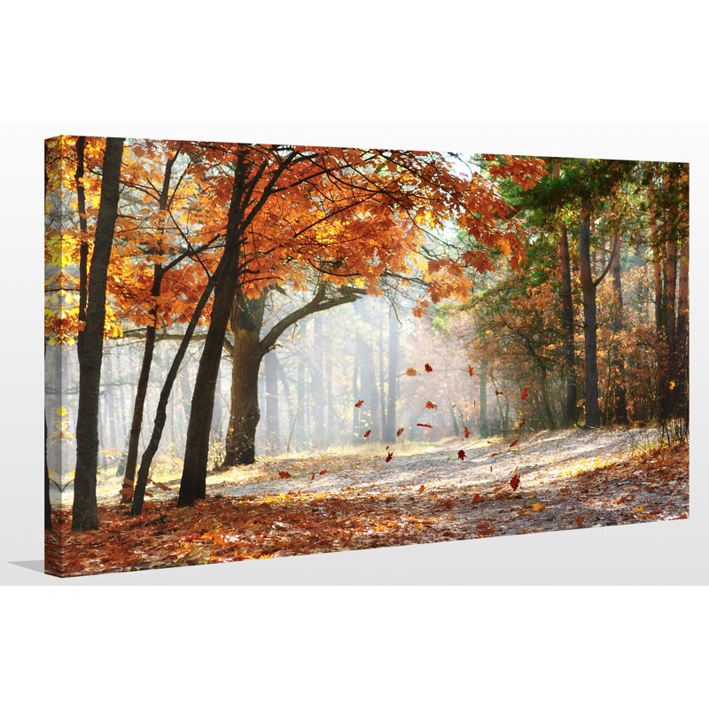" Falling Oak Leaves ", 18" H x 30" W x 1" D