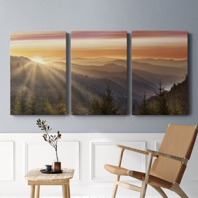 " Smokey Sunrise " 3 - Pieces