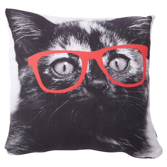 Cool Cat Outdoor Throw Pillow