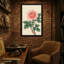 Plantes et fleurs pivoine rose avec feuilles vertes-219499585