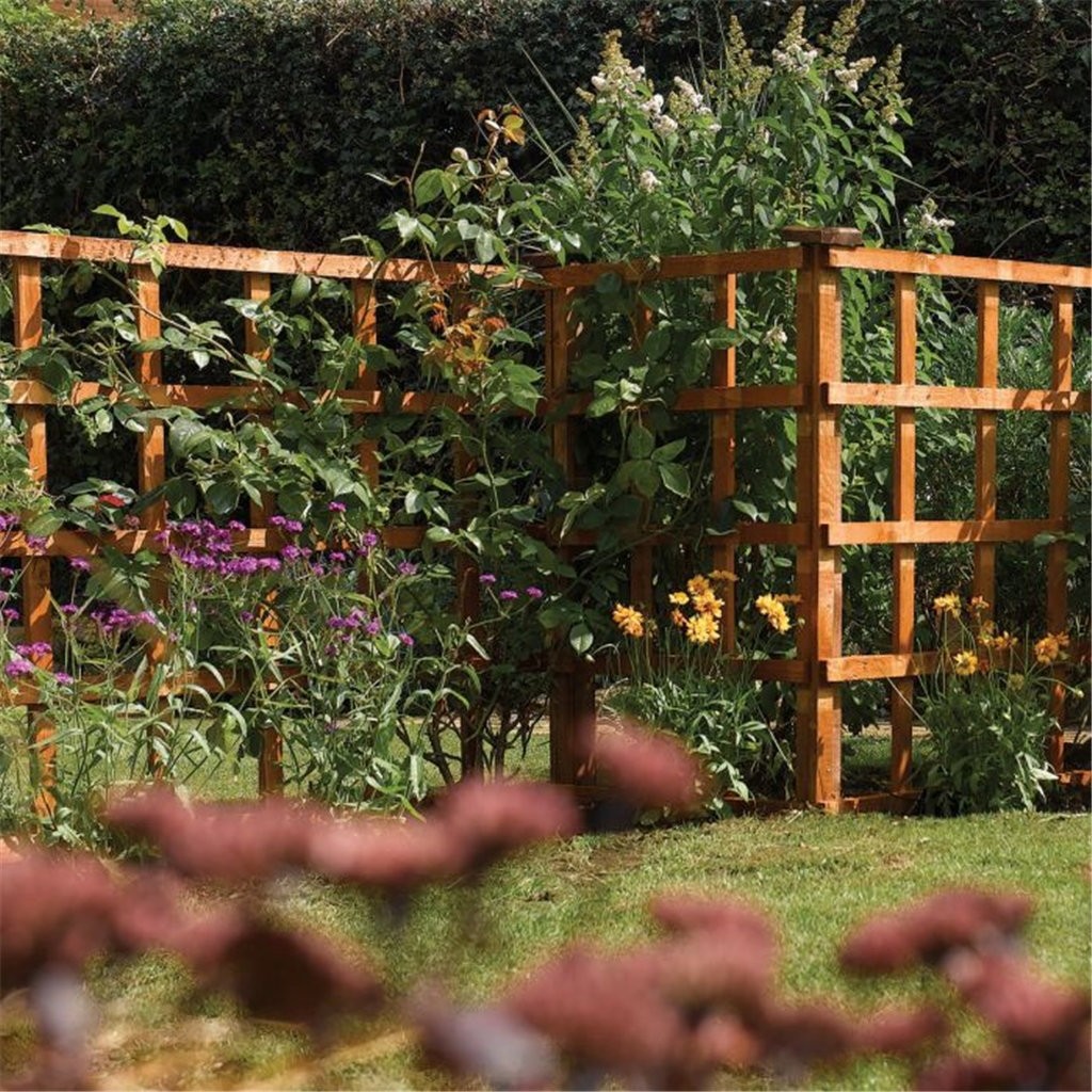 Brekyn 183cm H x 183cm W Solid Wood Fence Panel