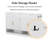 Farmhouse Sideboard With 3 Drawers, 4 Doors, Adjustable Shelf And Open Storage Compartments-986748921