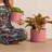 Modern Plastic Indoor/Outdoor Round Planter with Saucer-548381732-537478795