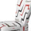 Chaise d'appoint rembourrée en velours multicolore à motif géométrique tendance