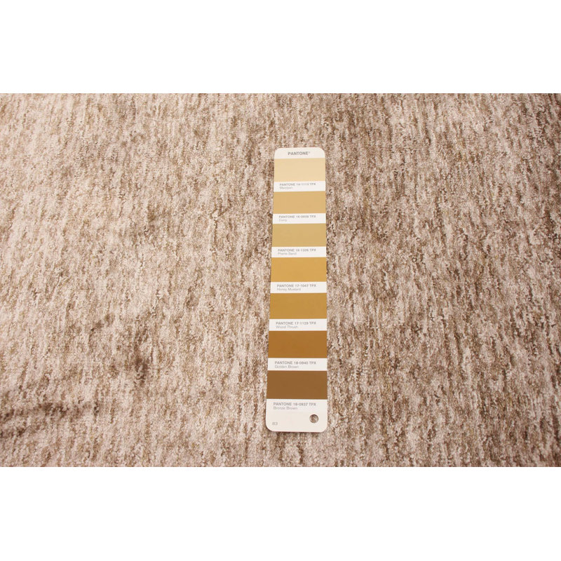 Tapis décoratif brun clair fait à la main dhurrie