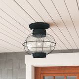 Mojave 1 - Bulb Outdoor Semi Flush Mount