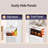 5-layers Flip Open Storage Box With Wheels, Movable Storage Cabinet, Kitchen Shelf, Movable Storage Island, Home Organization, Wardrobe Storage Box