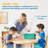 ECR4Kids Cubby Storage Plastic Bin with Lids, Multipurpose Organization, 10-Piece-99895643