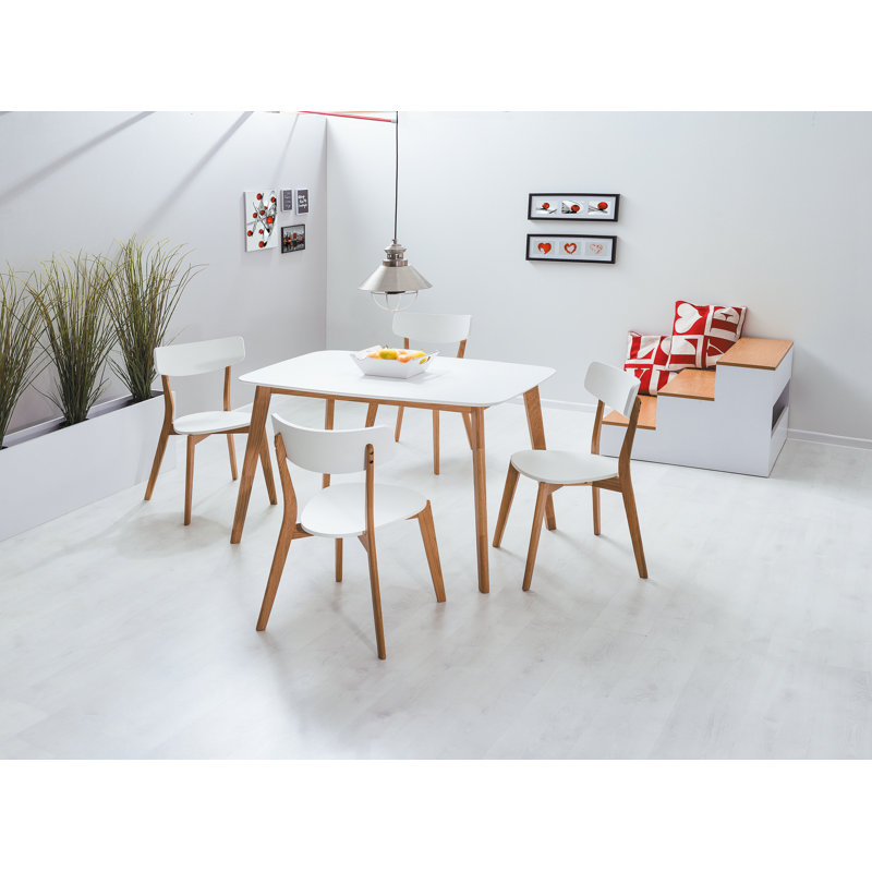 Maribeth Dining Table, oak, white, 120x75