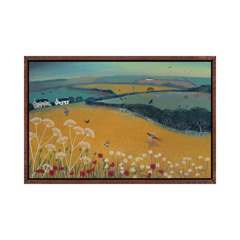 After The Storm by Jo Grundy - Painting on Canvas, 45.72cm H x 66.04cm W x 3.81cm D, Brown Framed